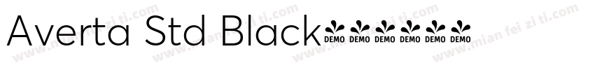 Averta Std Black字体转换
